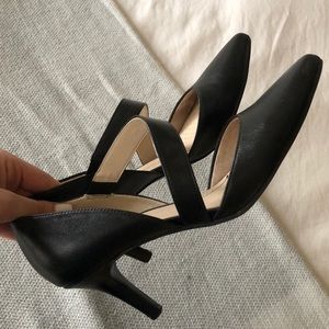 Black business casual heels